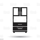 Cupboard icon on white background. Modern flat pictogram for business, marketing, internet. Simple flat vector symbol for web site design.